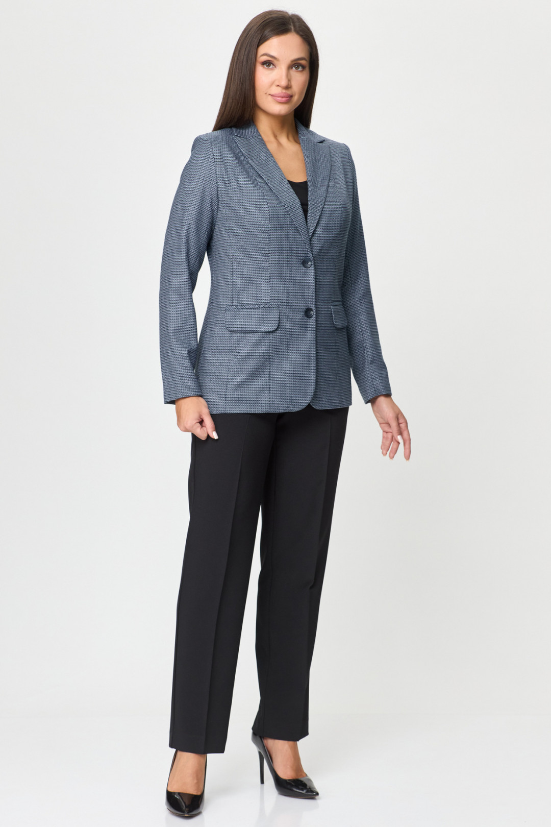 Костюм БелЭльСтиль 203+596 сине-черный - фото 3